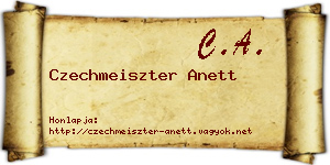 Czechmeiszter Anett névjegykártya
